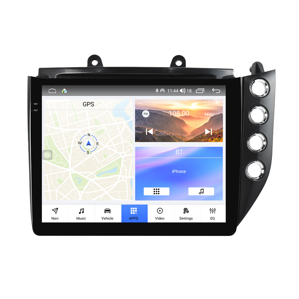 VIKNAV 10 Inch Android Car Radio for Maserati GranTurismo GT GC 2007-2017 Auto Stereo Screen Upgrade Wireless Carplay GPS Navigation Multimedia Player With AC Panel