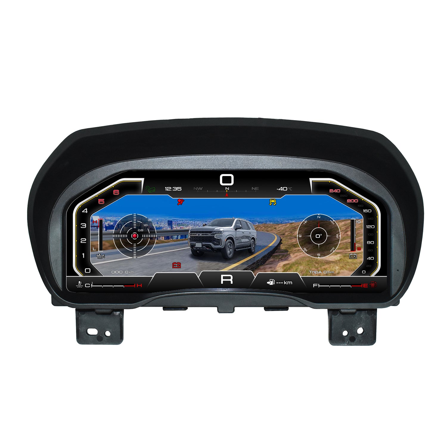Viknav 13 inch Digital Gauge Cluster for Chevrolet Tahoe Suburban GMC Yukon 2014-2020 LCD Car Digital Speedometer Dashboard Panel