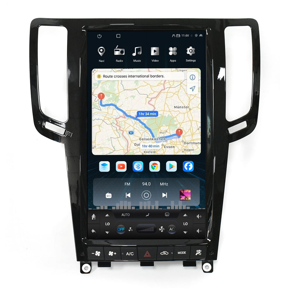 VIKNAV 13.6 Inch Android Car Radio for Infiniti G25 G37 G35 Q40 Q60 2007-2015 Auto Stereo Screen Upgrade Wireless Carplay GPS Navigation Multimedia Player Head Unit