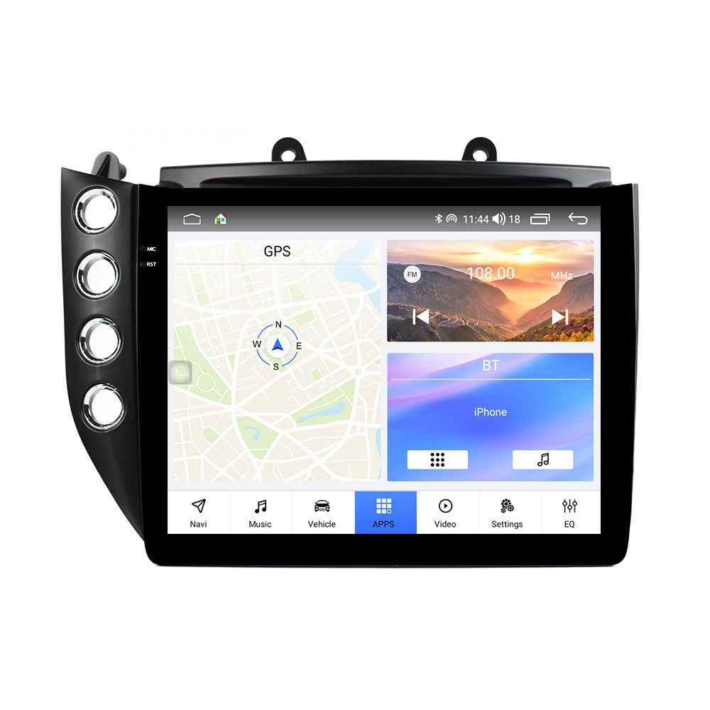 VIKNAV 10 Inch Android Car Radio for Maserati GranTurismo GT GC 2007-2017 Auto Stereo Screen Upgrade Wireless Carplay GPS Navigation Multimedia Player With AC Panel