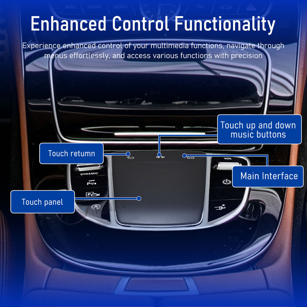 Touchpad Control Panel Mouse For Mercedes Benz C-Class 2015-2018 E-Class 2016-2018 GLC 2016-2019 Handwriting Car Center Console（3Gen）