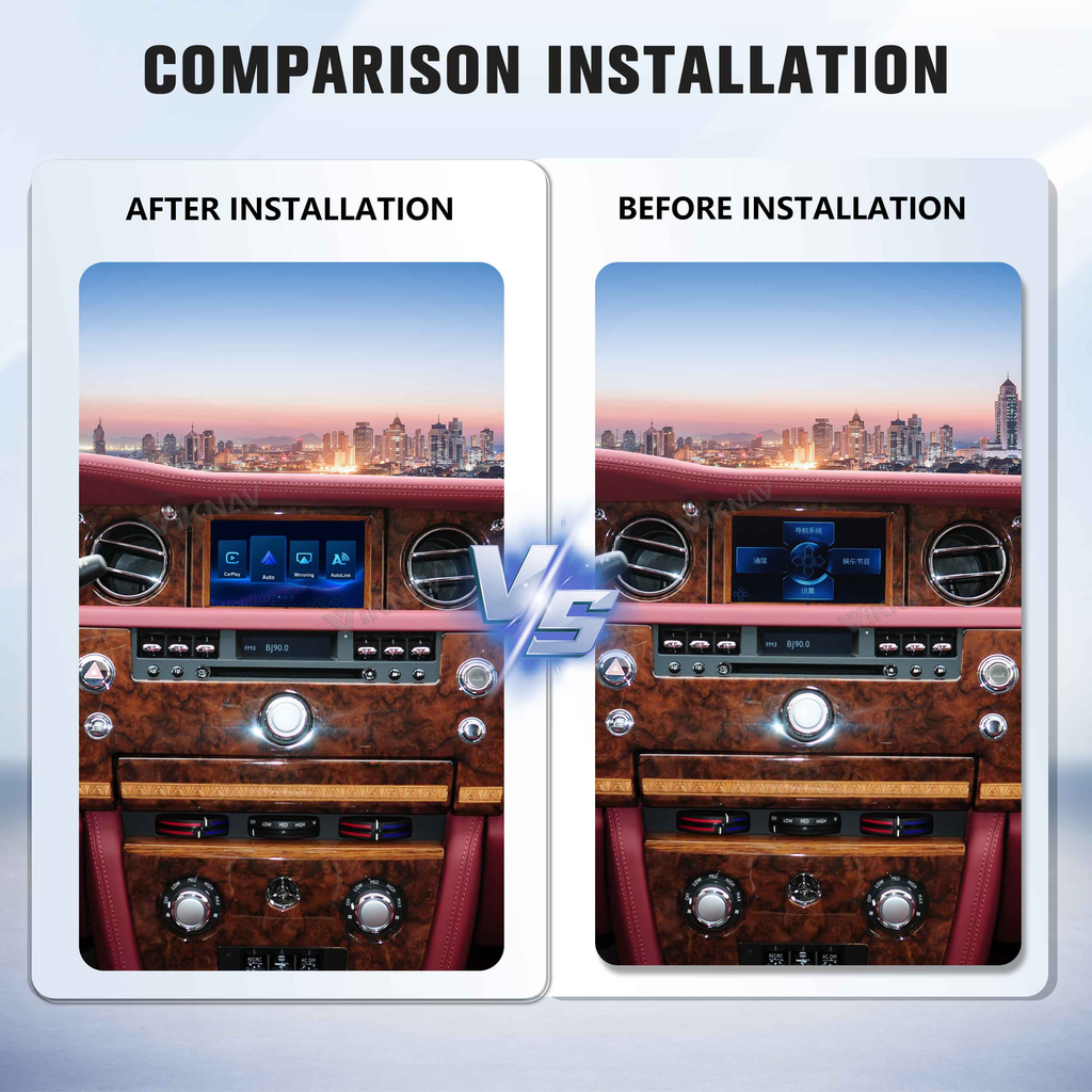 Viknav Linux System Decoder Box for Rolls-Royce Phantom 2006-2012 Upgrade Interface Wireless Carplay Android Auto Decoding Box Autolink Airplay