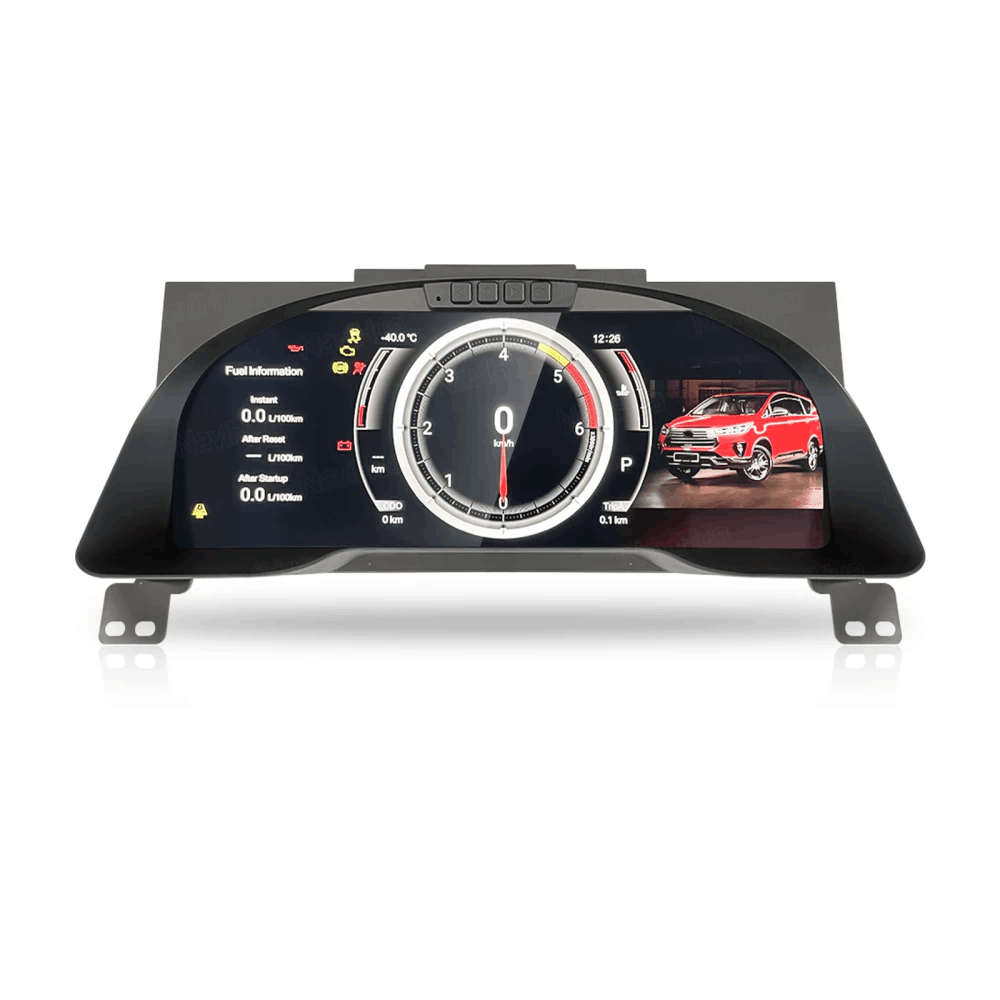 Viknav 12.3 inch Digital Gauge Cluster for Toyota Innova 2016-2022 LCD Car Digital Speedometer Dashboard Panel