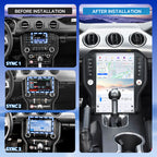 VIKNAV 14.4 Inch Android Car Radio For Ford Mustang 2015-2022 Auto Stereo Screen Upgrade