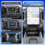 VIKNAV 15.6 Inch Android Car Radio For Chevrolet Silverado GMC SIERRA 1500 2014-2018 Upgrade Auto Stereo Screen Wireless Carplay