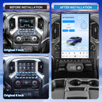 VIKNAV 17.2 Inch Android 14 Car Radio For Chevrolet Silverado GMC SIERRA 1500 2019-2025 Wireless Carplay Auto Stereo Screen Upgrade