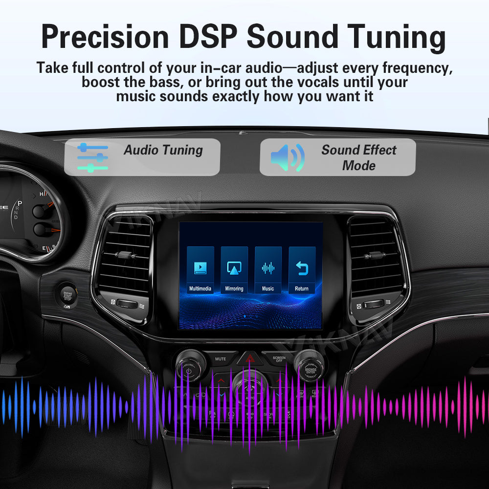 Viknav Linux System Wireless Carplay Android Auto Decoder Box for Jeep Grand Cherokee 2014-2019 Upgrade Interface Autolink Airplay Decoding Box