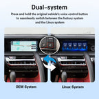 VIKNAV Wireless CarPlay Android Auto Decoder Linux Interface Box Upgrade for Lexus LC500 2018-2020