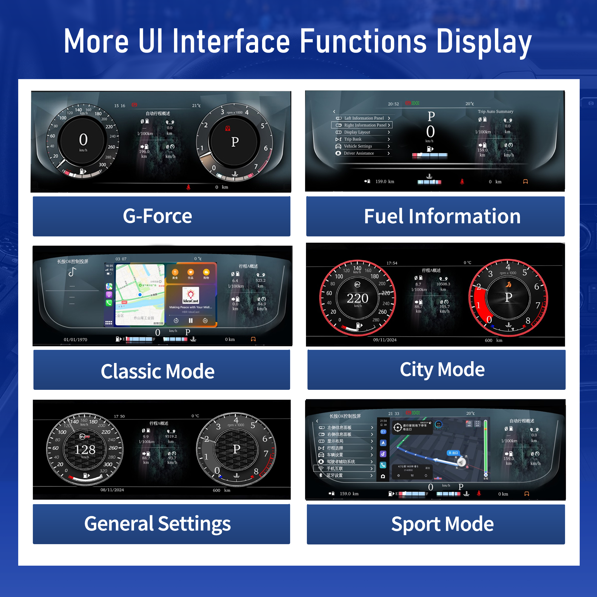 Viknav Digital Gauge Cluster For Range Rover Vogue L405 Sport L550 Evoque L551 2014-2017 LCD Car Digital Speedometer Dashboard Panel