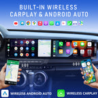 VIKNAV Dual 12.3 Inch Android Car Radio for Chevrolet Camaro 2016 2017 2018 2019 Auto Stereo Screen Upgrade Wireless Carplay GPS Navigation Multimedia Player Head Unit