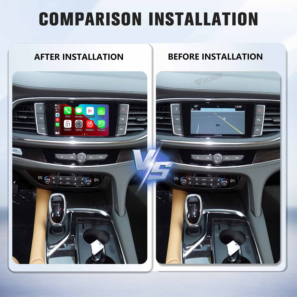 Viknav Linux System Decoder Box For Buick Enclave 2014-2019 OEM Harman System Upgrade Interface Wireless Carplay Android Auto Decoder Box Autolink Airplay