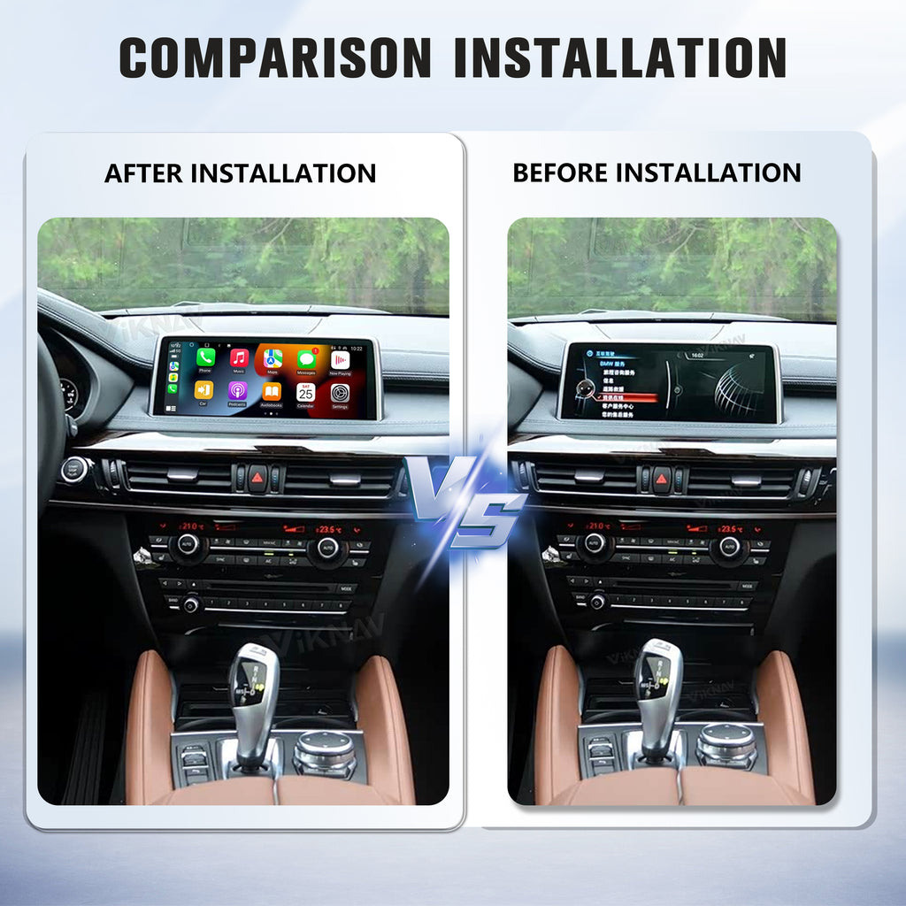 Viknav Linux System Wireless Carplay Android Auto Decoder Box for BMW 1/2/3/4/5/6/7 Series X1/X3/X4/X5/X6/M2/M3/M4/M5/M6/Z4 ＆Mini Series 2005-2020 Upgrade Interface Autolink Airplay Decoding Box