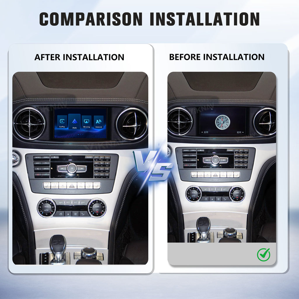 Viknav Linux System Decoder Box for Mercedes Benz Series Upgrade Interface Wireless Carplay Android Auto Decoding Box Autolink Airplay