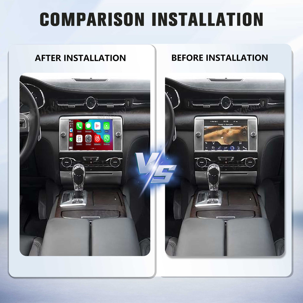 Viknav Linux System Wireless Carplay Android Auto Decoder Box for Maserati Quattroporte 2013-2015 Upgrade Interface Autolink Airplay Decoding Box