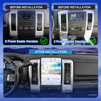 VIKNAV 13.8 Inch Android Car Radio For Dodge Ram 2008-2012 Auto Stereo Screen Upgrade