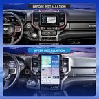 VIKNAV 14.4 Inch Android Car Radio For Dodge Ram 2019-2024 Auto Stereo Screen Upgrade