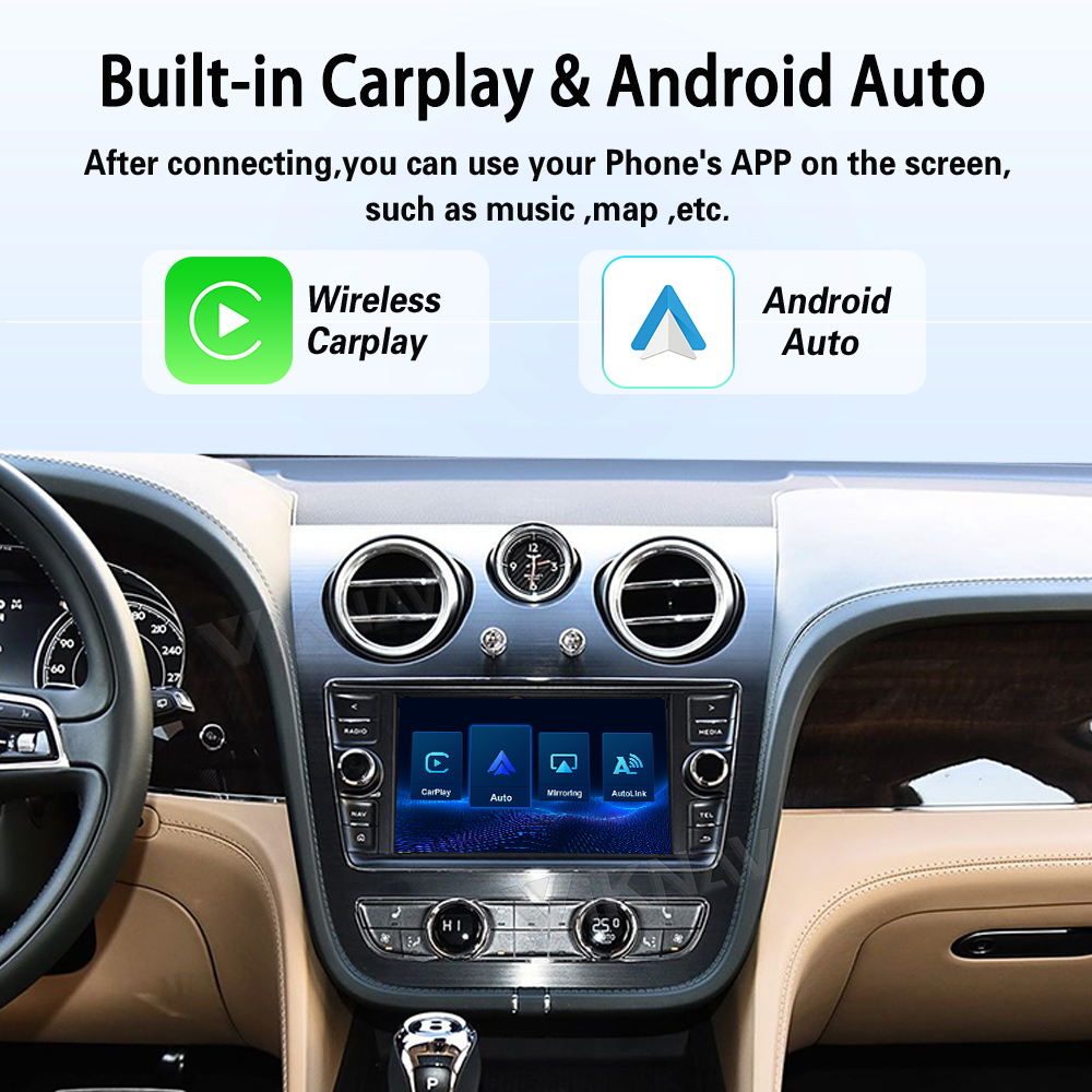 Viknav Linux System Decoder Box for Bentley Mulsanne Bentayga 2011-2019 Upgrade Interface Wireless Carplay Android Auto Decoding Box Autolink Airplay