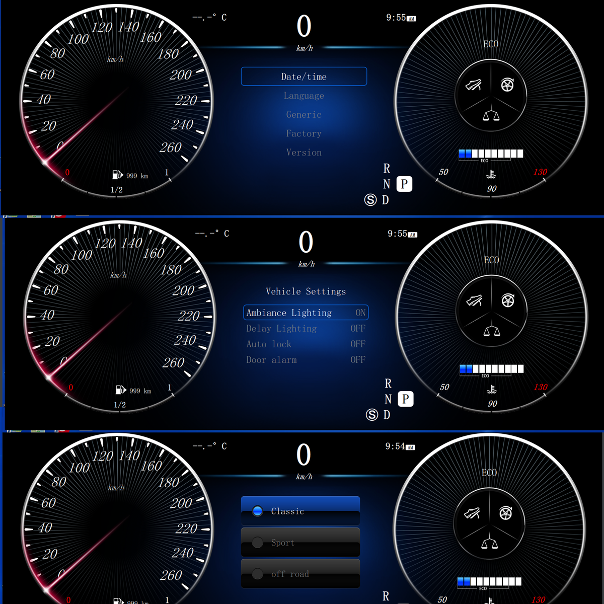 Viknav 12.3 Inch Digital Cluster Car Speedometer For Mercedes Benz GLK 2008-2015 Linux System Car Instrument Cluster Screen Instrument Replacement