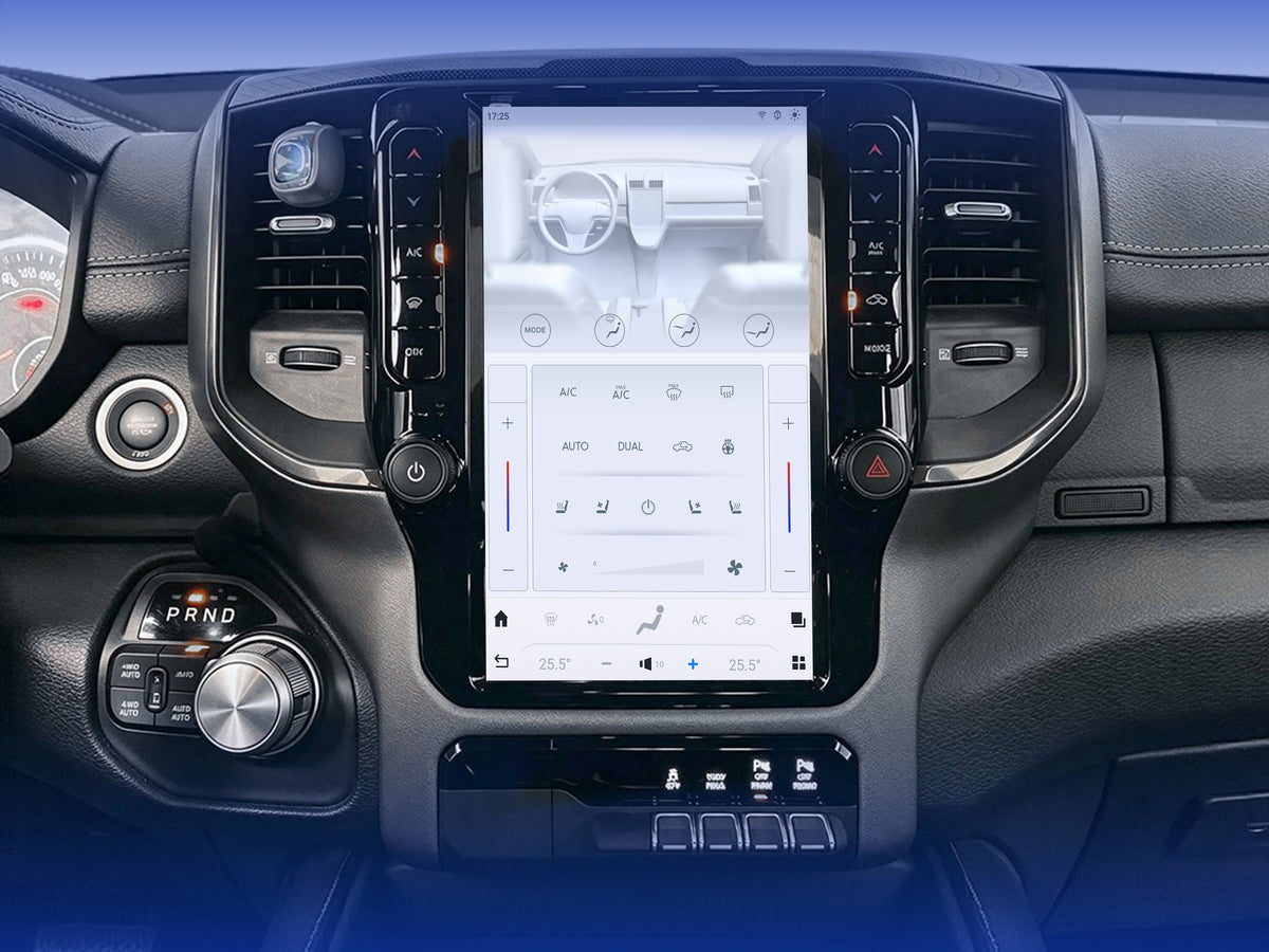 Touch screen controlled air conditioning