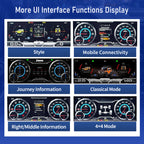 Viknav 12.3 Inch Digital Cluster Dashboard For Suzuki Jimny JB64 JB74 2019 2020 2021 2022 2023 2024 2025  LCD Digital Instrument Full Screen Upgrade Speedometer Panel Gauges Replacement Cockpit