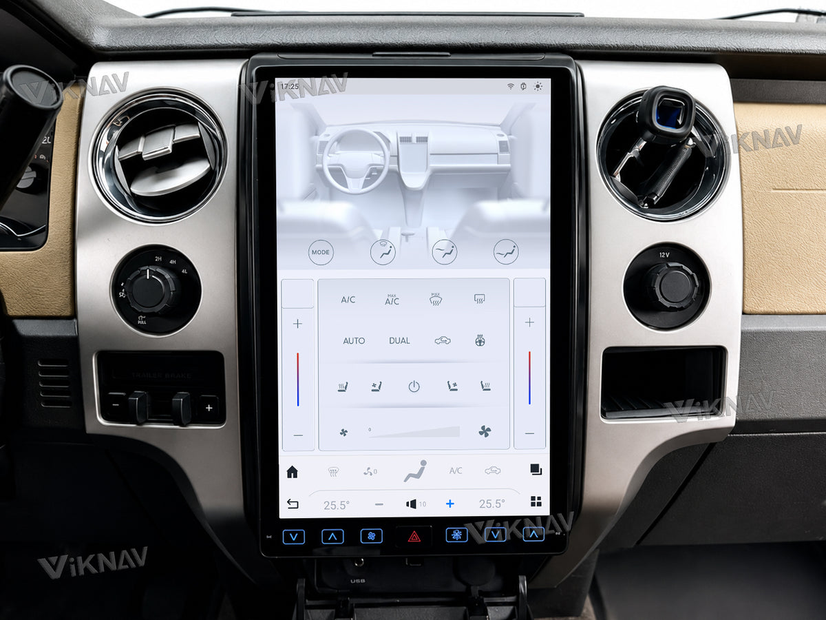 Touch screen controlled air conditioning
