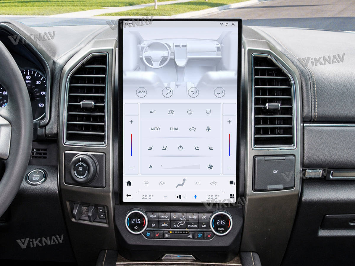 Touch screen controlled air conditioning