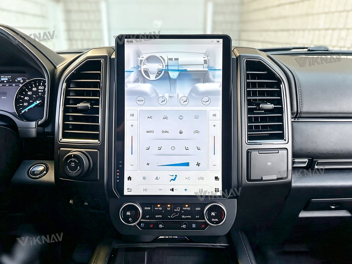 Touch screen controlled air conditioning