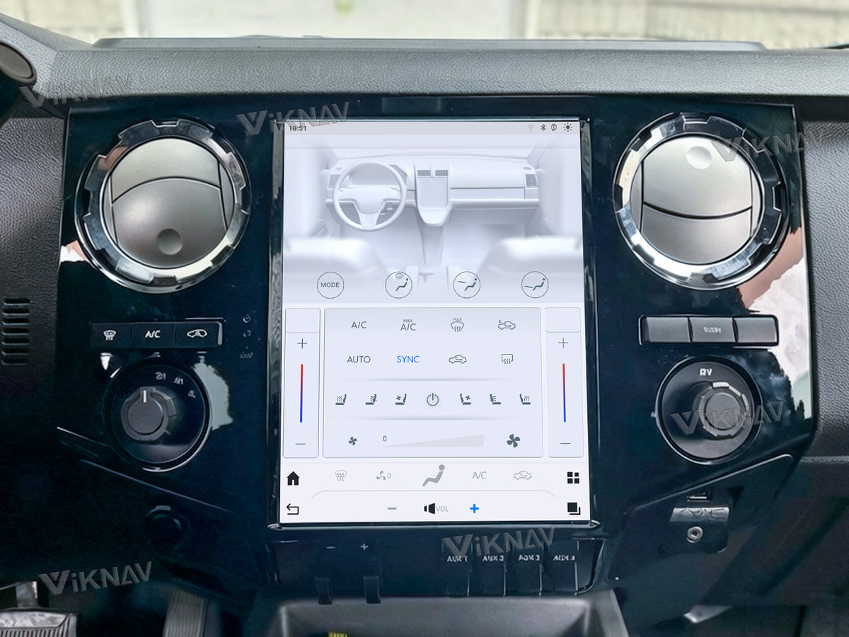 Touch screen controlled air conditioning