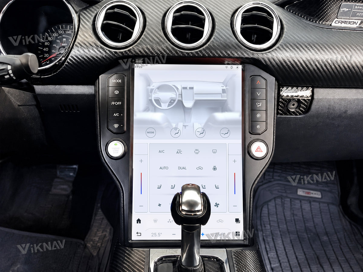 Touch screen controlled air conditioning