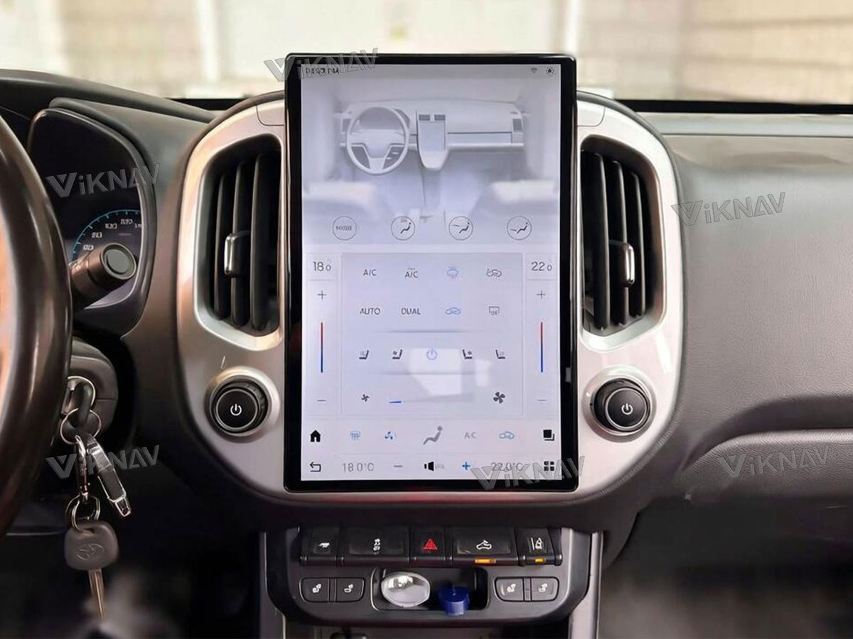 Touch screen controlled air conditioning