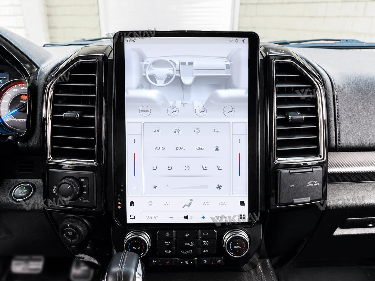 Touch screen controlled air conditioning