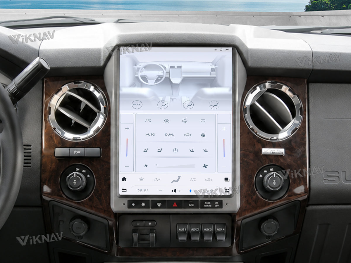 Touch screen controlled air conditioning