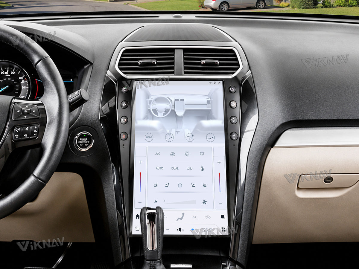 Touch screen controlled air conditioning