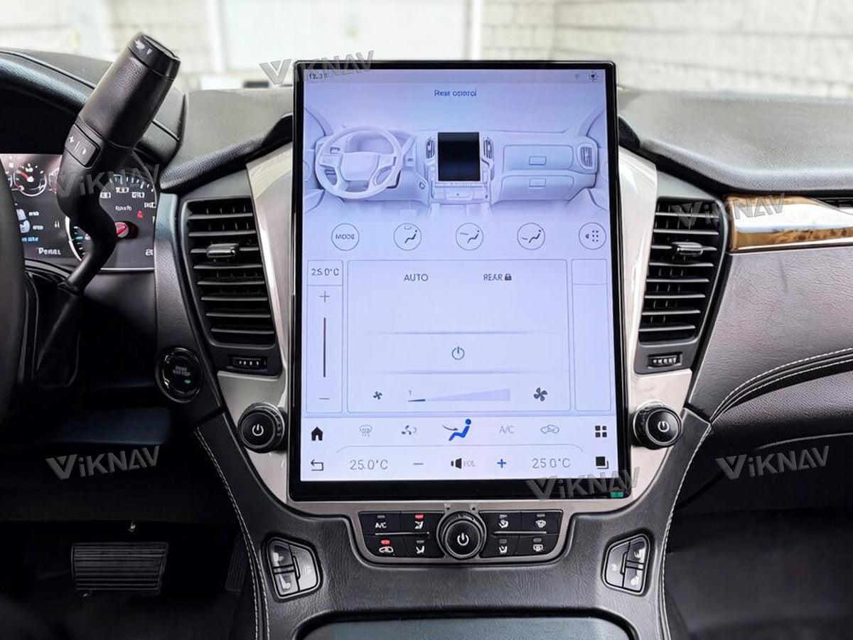 Touch screen controlled air conditioning