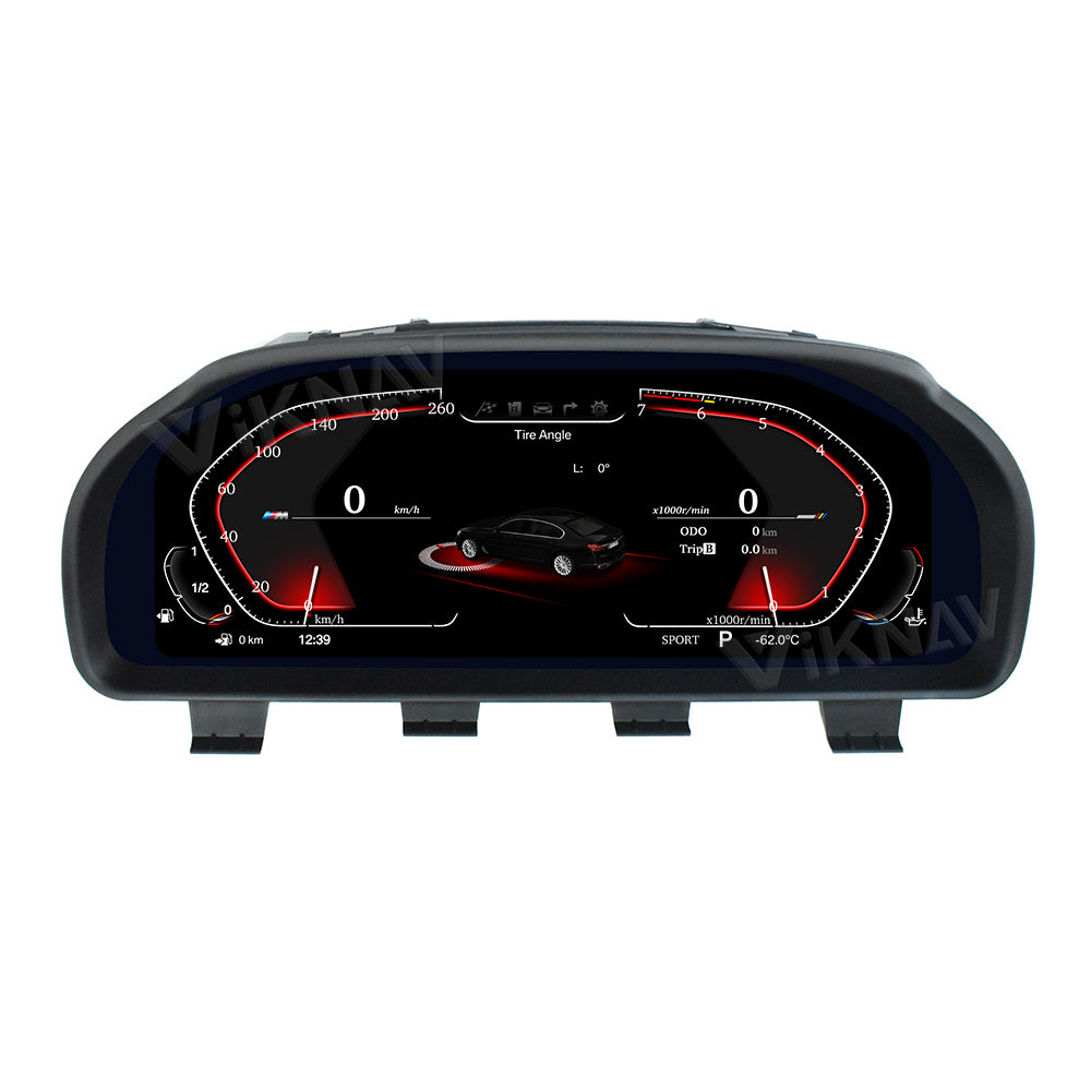 Viknav 12.3 inch Digital Gauge Cluster for BMW X3 X4 X5 X6 2010-2019 LCD Car Digital Speedometer Dashboard Panel