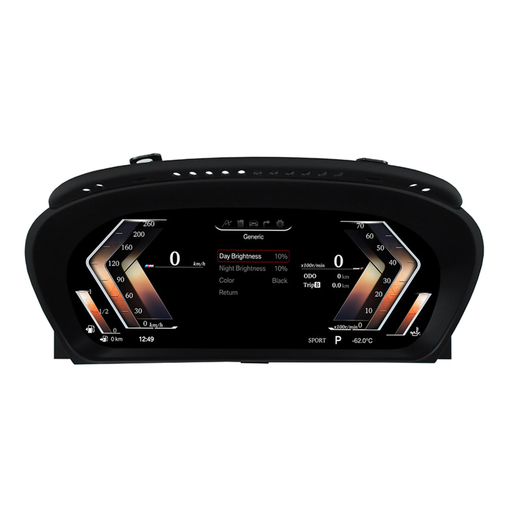 Viknav 12.3 inch Digital Gauge Cluster for BMW X6 E71 2007-2013 LCD Car Digital Speedometer Dashboard Panel