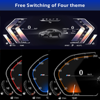 Viknav 12.3 inch Digital Gauge Cluster for BMW 3series 3seriesGT 4series 2013-2019 LCD Car Digital Speedometer Dashboard Panel