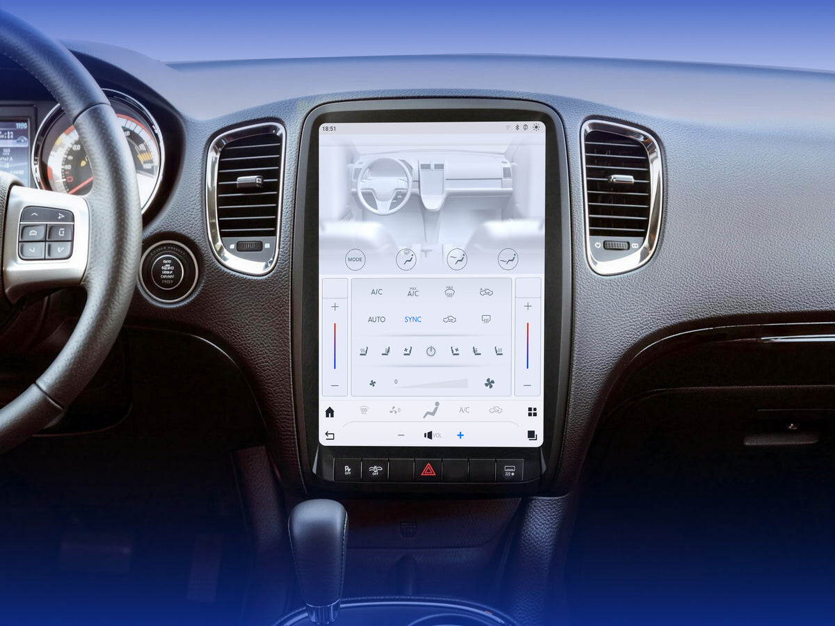 Touch screen controlled air conditioning