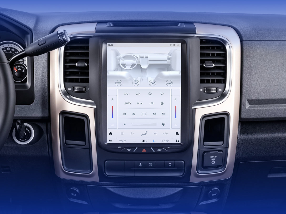 Touch screen controlled air conditioning