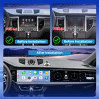 VIKNAV Dual 12.3 Inch Android Car Radio for Porsche Macan 2013 2014 2015 2016 2017 Auto Stereo Screen Upgrade Wireless Carplay GPS Navigation Multimedia Player Head Unit