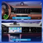 VIKNAV Dual 12.3 Inch Android Car Radio for Porsche Panamera 2017 2018 2019 2020 2021 2022 2023 Auto Stereo Screen Upgrade Wireless Carplay GPS Navigation Multimedia Player Head Unit