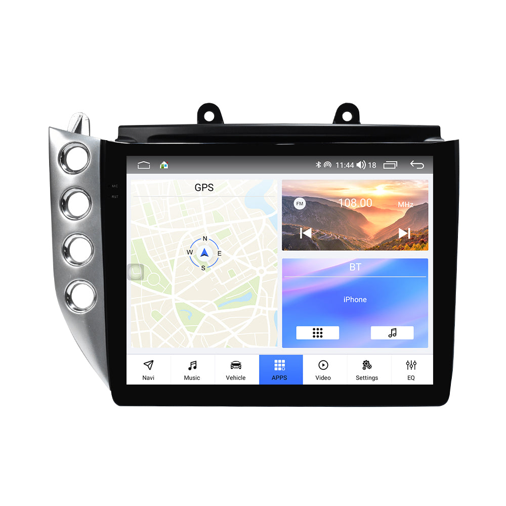 VIKNAV 10 Inch Android Car Radio for Maserati GranTurismo GT GC 2007-2017 Auto Stereo Screen Upgrade Wireless Carplay GPS Navigation Multimedia Player With AC Panel