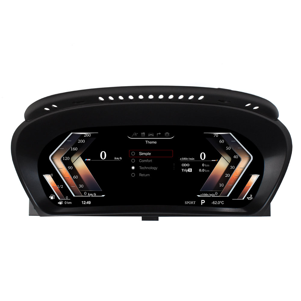 Viknav 12.3 inch Digital Gauge Cluster for BMW X5 E70 2007-2013 LCD Car Digital Speedometer Dashboard Panel
