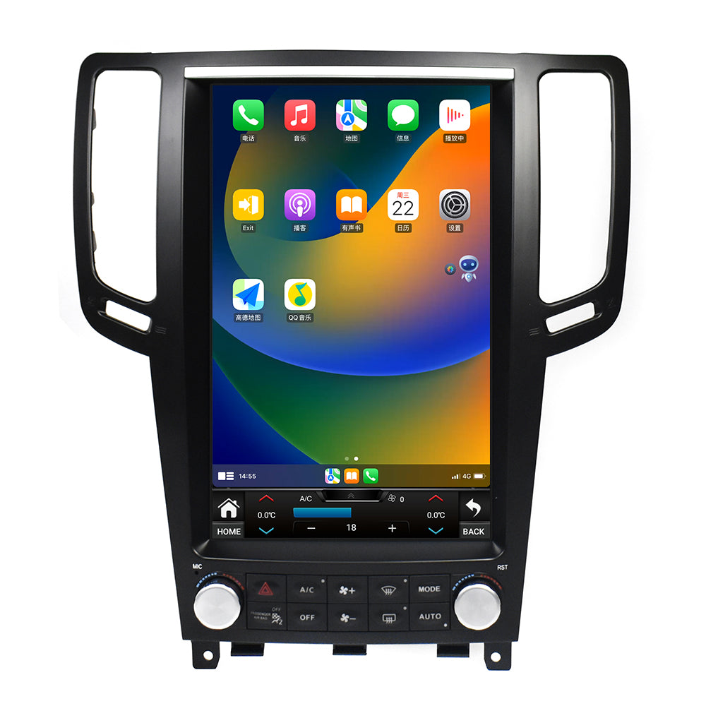 Viknav Android 12.1 inch Car Stereo For Infiniti G25/G35/G37/Q60/Q60S 2004-2013 Wireless CarPlay & Android Auto GPS Navigation Head Unit