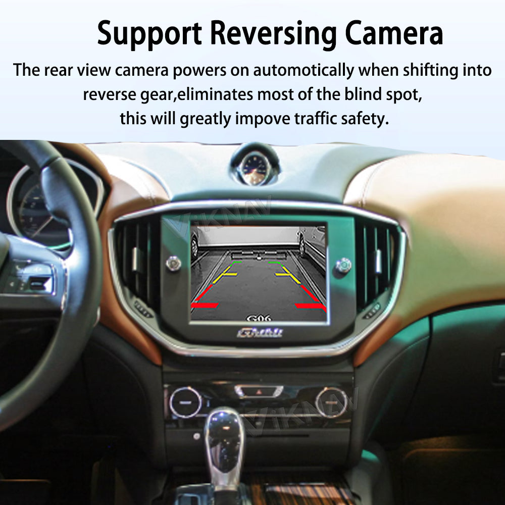Viknav Linux System Wireless Carplay Android Auto Decoder Box for Maserati Ghibli 2014 Upgrade Interface Autolink Airplay Decoding Box