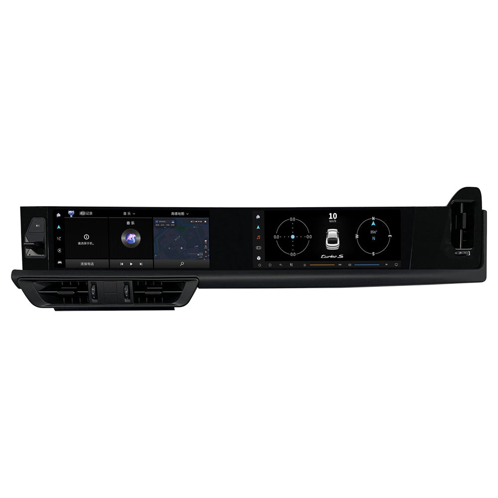 VIKNAV Dual 12.3 Inch Android Car Radio for Porsche Cayenne 2018 2019 2020 2021 2022 2023 Auto Stereo Screen Upgrade Wireless Carplay GPS Navigation Multimedia Player Head Unit