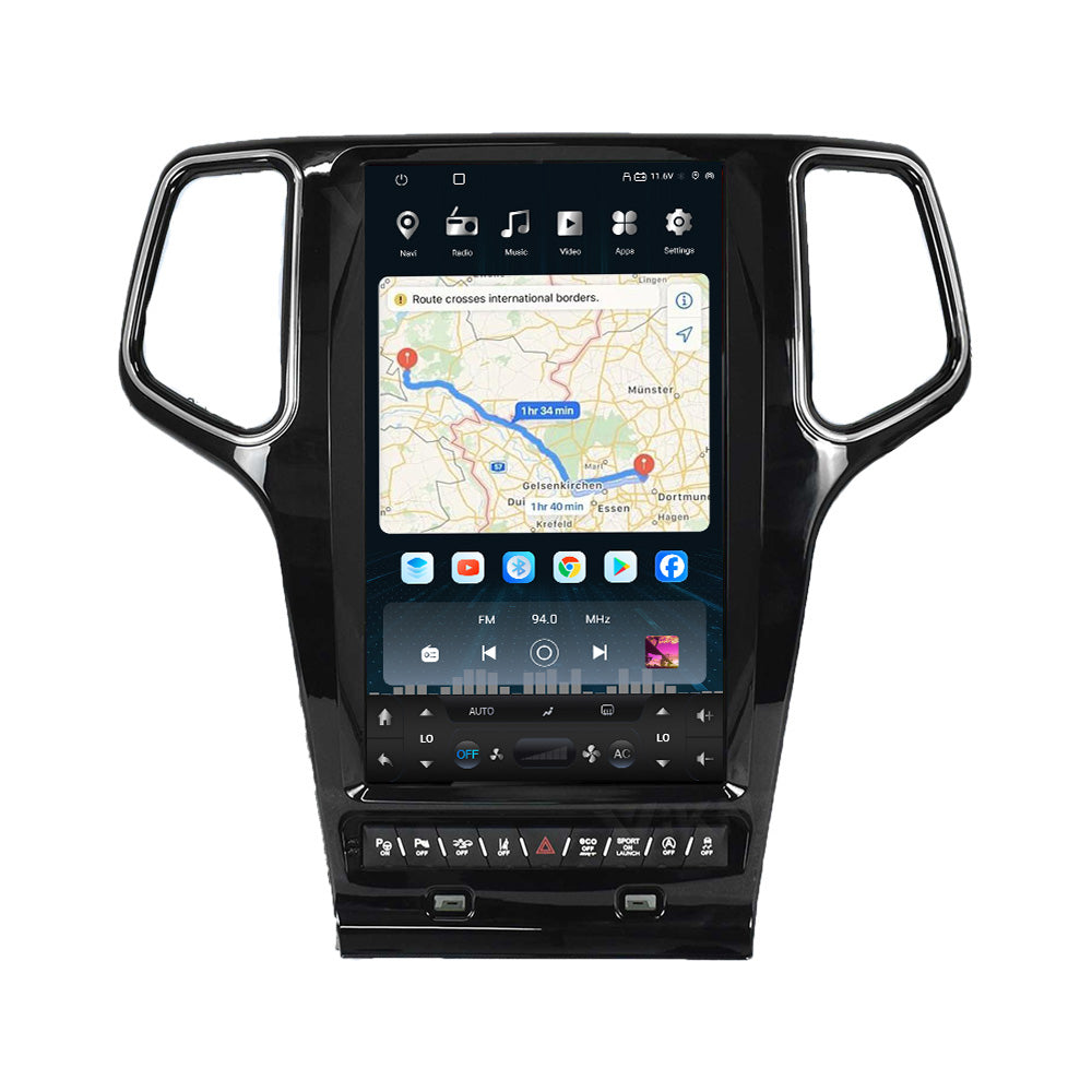 VIKNAV 13.6 Inch Android Car Radio for Jeep Grand Cherokee 2011-2022 Auto Stereo Screen Upgrade Wireless Carplay GPS Navigation Multimedia Player Head Unit