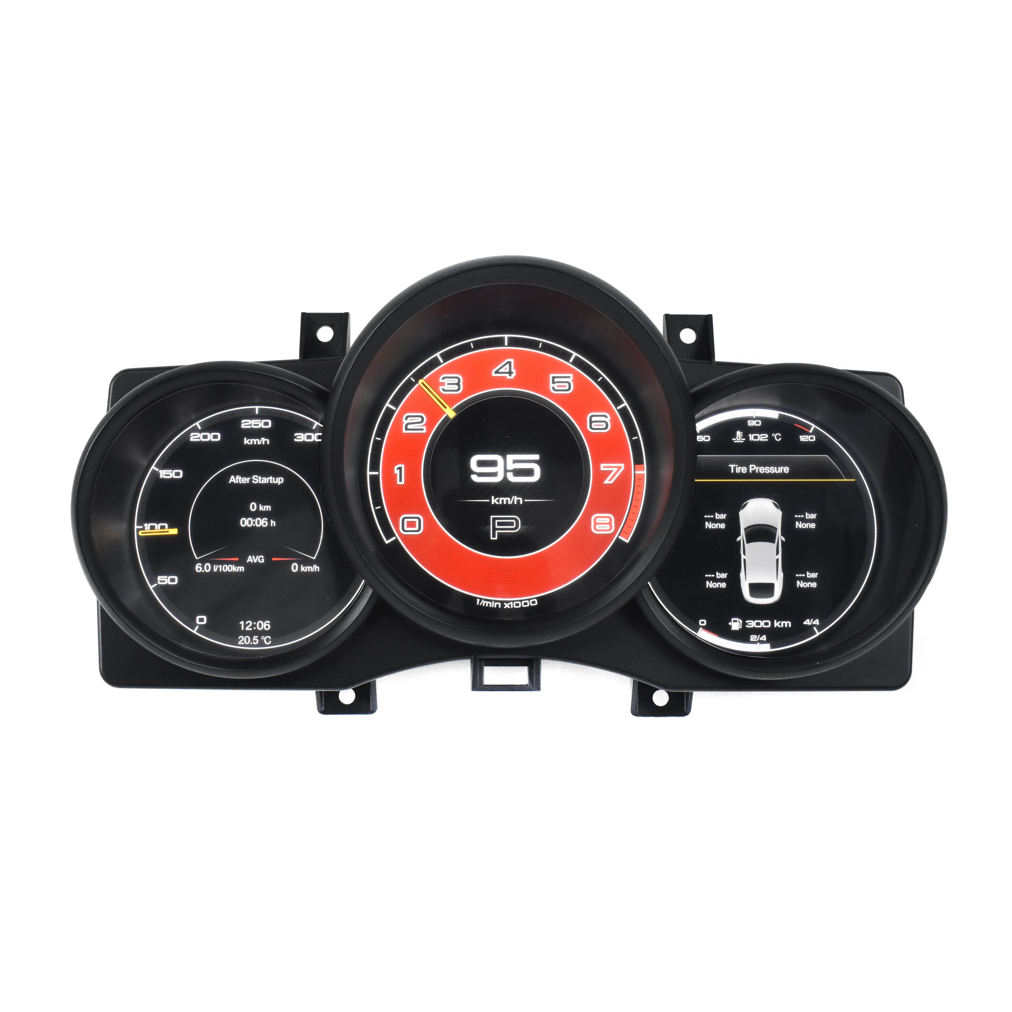 Viknav 12.3 Inch Digital Cluster Dashboard For Porsche Macan 2011 2012 2013 2014 2015 2016 2017 2018 LCD Digital Instrument Full Screen Upgrade Speedometer Panel Gauges Replacement Cockpit