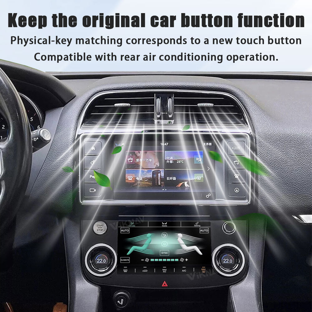 Viknav 7 Inch Car Climate Control Replacement for Jaguar XE XF XEL F-Pace 2015-2020 Touch Screen AC Control Panel