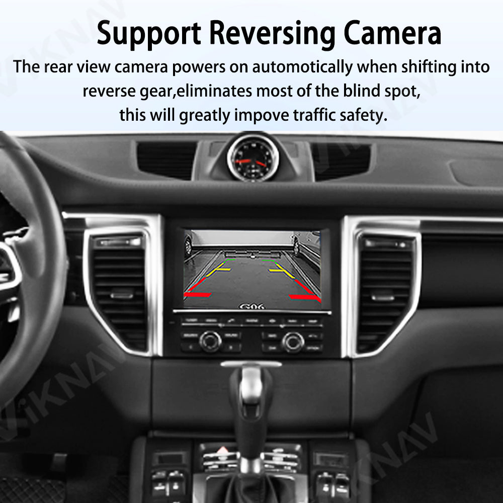 Viknav Linux System Wireless Carplay Android Auto Decoder Box for Porsche Macan PCM 3.1 2014-2016 PCM 4.0 2017 Decoding Box Upgrade Interface Autolink Airplay